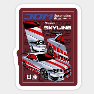 JDM Skyline Sticker